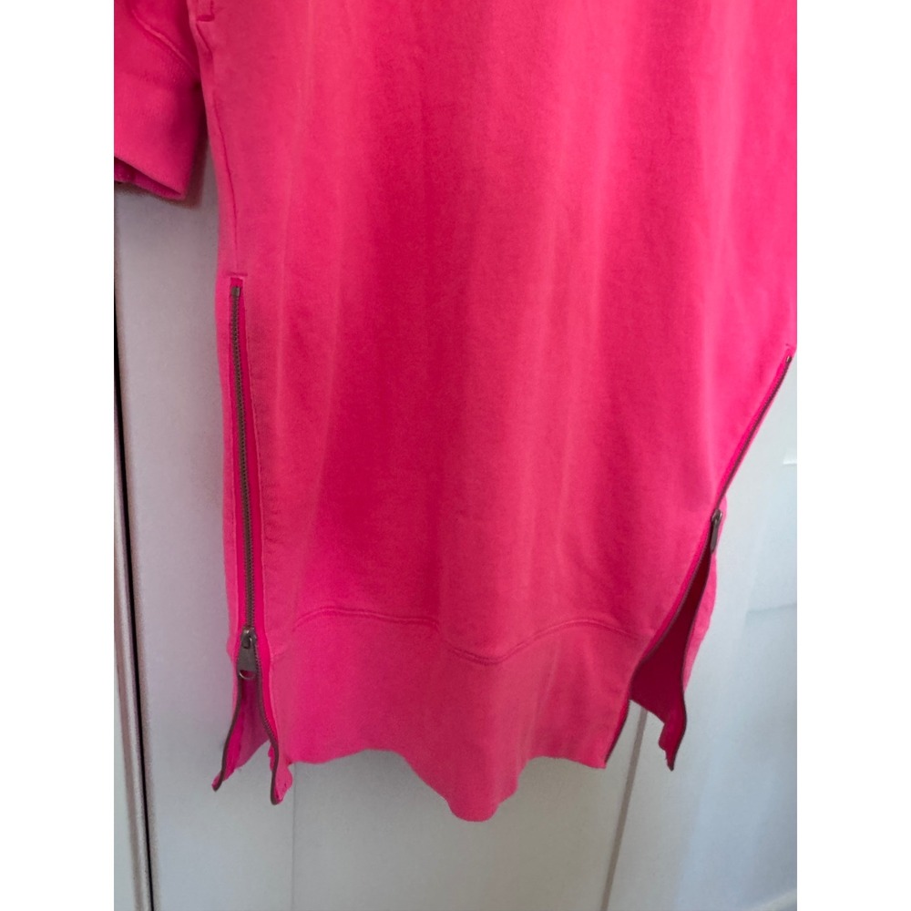 Free People Movement Spur of the Moment Pink Hooded Sweatshirt Dress Size Small - Picture 3 of 8